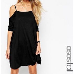 Asos Tall Off-Shoulder Dress with Elastic Strap
